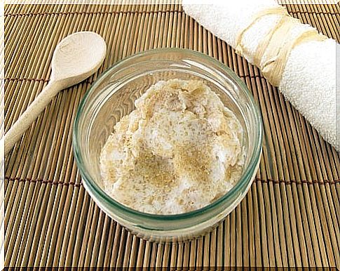 sugar and milk scrub