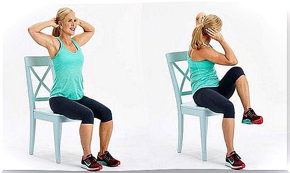 Push-In Knee Raise to Remove Belly Fat