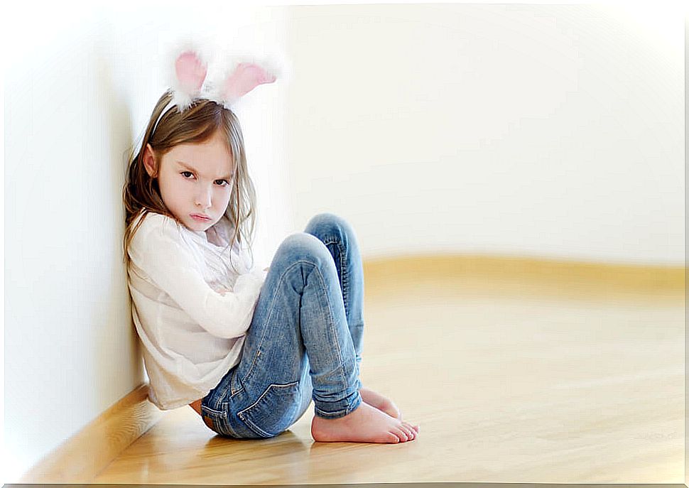 Little girl having a tantrum.