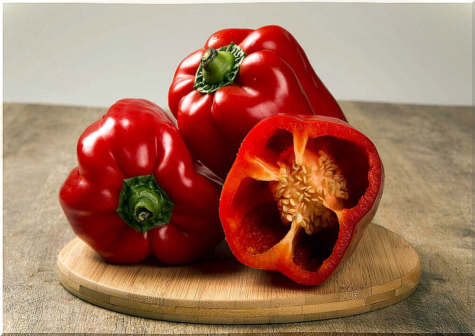 Red peppers