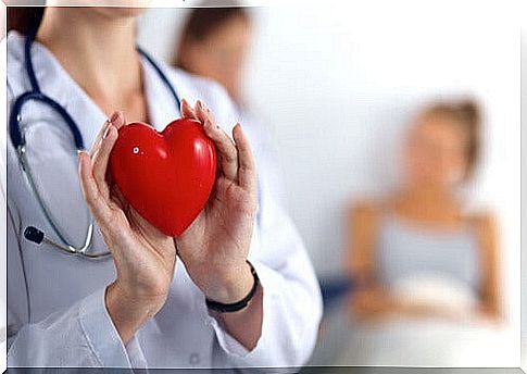 Doctor with a heart in his hands: cardiovascular health