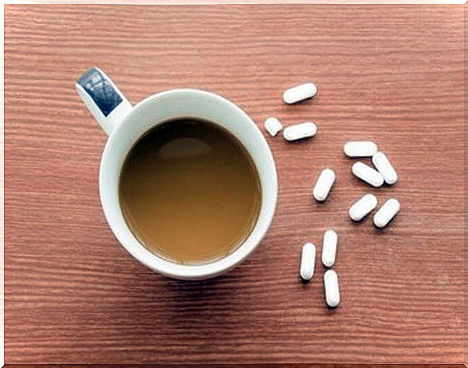 Coffee with painkillers